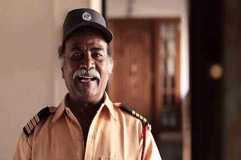 Joker Thulasi seen as a watchman in a YouTube video posted by Madras Meter