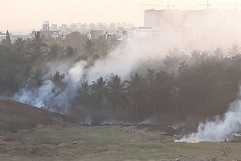 Fire in compost plant again: Bengaluru residents worry about potential disaster