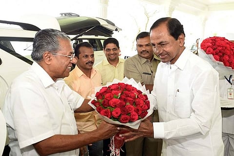 KCR gets praised by Kerala CM for welfare schemes, but also criticized for ‘culture protection’