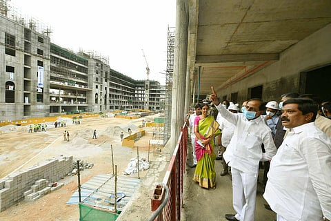 KCR at the site of secretariat building 
