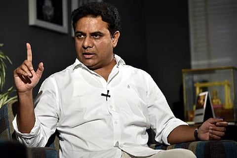 Telangana Minister KTR calls for 'burying' Congress, party hits back