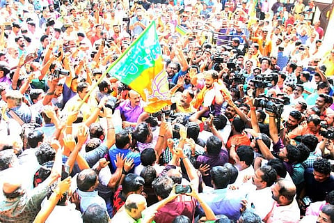 Kerala BJP leader K Surendran walks out of jail to grand welcome
