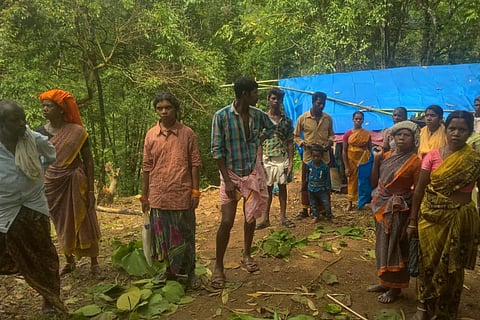 The people lost their homes due to landslides last year in Kallar 
