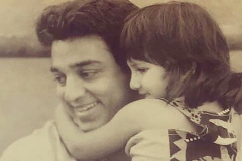 Kamal Haasan with daughter Shruti