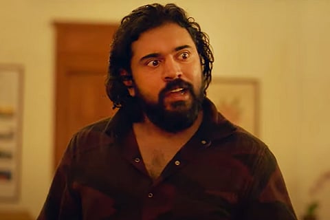 Screengrab of Nivin Pauly from the trailer of Kanakam Kaamini Kalaham