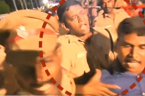 TN Athi Varadhar fest: Video of cops attacking journalist goes viral, sparks row