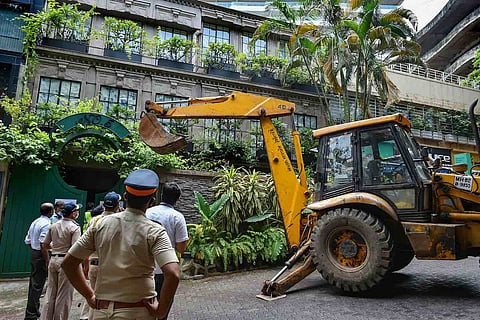 Kangana Ranaut's bungalow in Mumbai being demolished