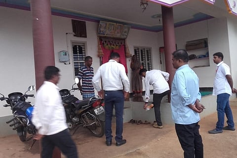 ACB officials at one of the locations during the raids conducted in Karnataka on June 17