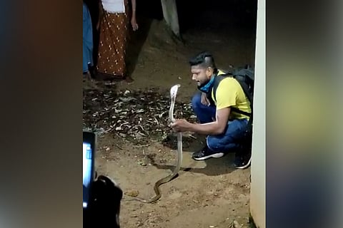 Kerala man dies after being bitten by cobra while exhibiting it to public 