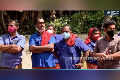 CITU workers staging protests outside Rabeeh's shop