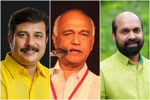 Collage of AM Arif, Elamaram Kareem and Sivadasan
