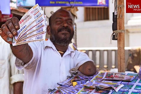 Lottery seller