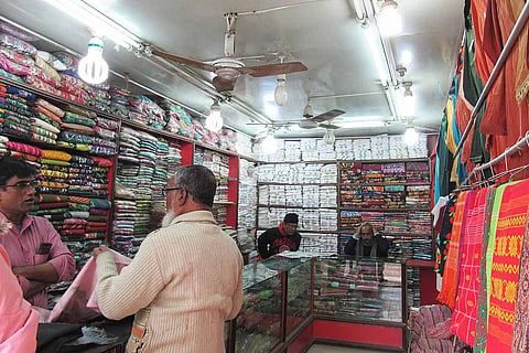 A shop selling khadi