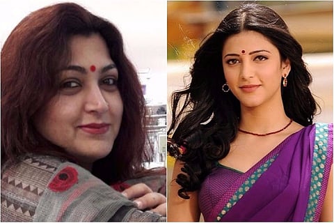 Months after Shruti Haasan walked out of 'Sangamitra', Khushbu lashes out at actor