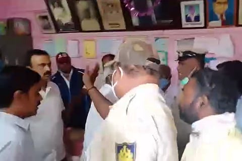 Group of men creating ruckus in Karnataka school over some students offering namaz