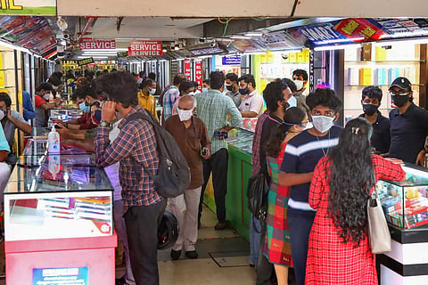 Crowds in Kozhikode