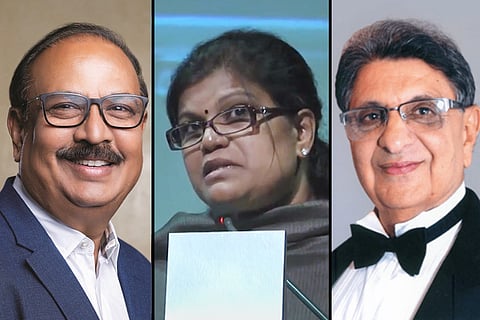 Krishna Ella, Suchitra Ella and Cyrus Poonawalla