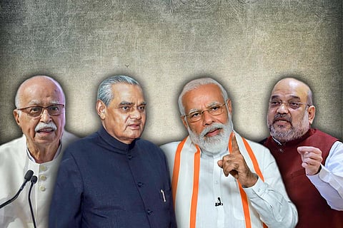 Vajpayee, Advani, Modi and Amit Shah