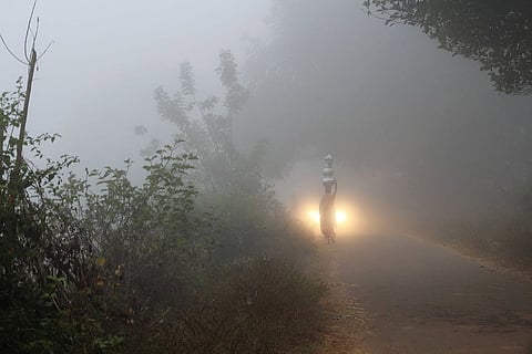 A misty morning in Lambasingi