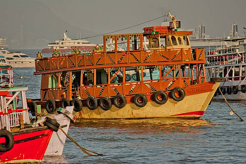 A motorboat used as a ferry 