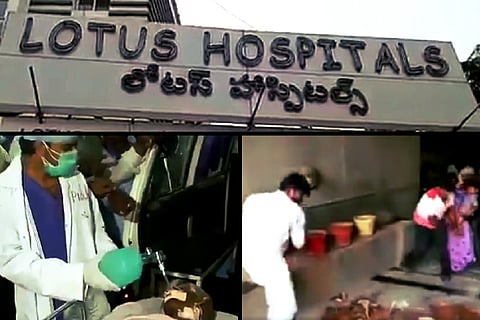 Video: Family ransacks private hospital in Hyderabad after minor dies