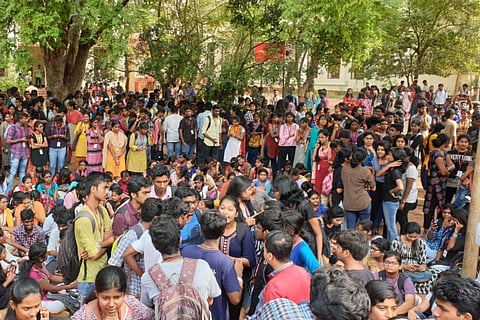 Protests in Madras Christian College after girl collapses during mandatory run, dies