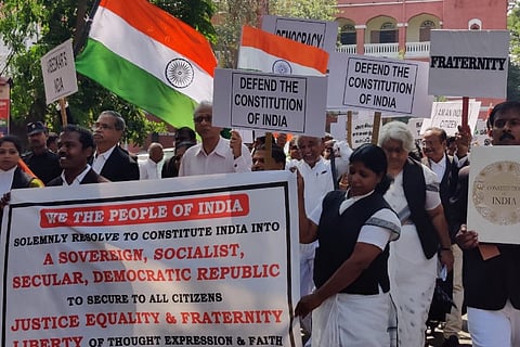 3 former judges protest along with lawyers on campus, Madras HC calls for security review