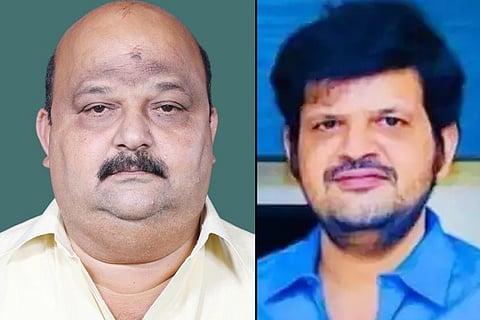 A collage of the former MP and his deceased son