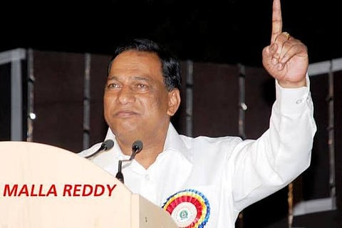 Video: 'Jai Telugu Desam...err Telangana,' TDP-defector MP Malla Reddy goofs up in Kavitha's presence