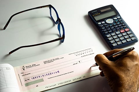 Vijaya Bank cheque