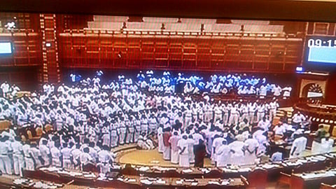Brazen Mani wins this round, places budget in Kerala assembly