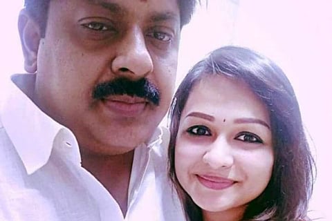 Shantini Theva and former AIADMK minister M Manikandan