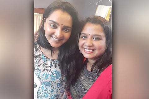 Manju Warrier with Sincy Anil 