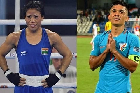Mary Kom, Sunil Chhetri