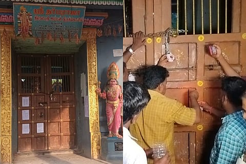 Melpathi Draupadi Amman Temple shut down 