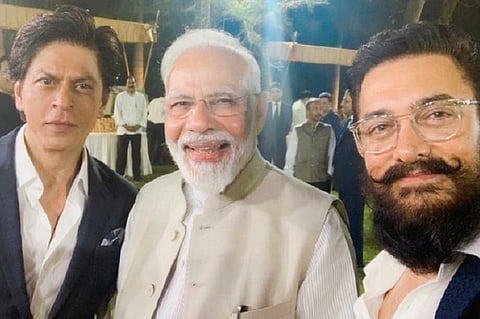 PM Modi meets Bollywood celebs SRK, Aamir and others to encourage films on Gandhi