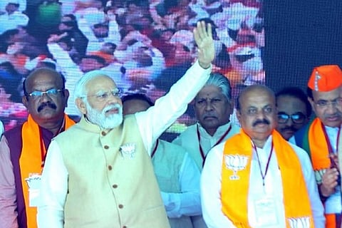Prime Minister Narendra Modi and Basavaraj Bommai
