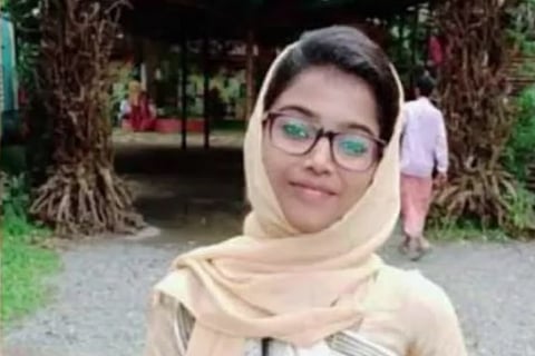 Mofiya Parveen in a beige kurta