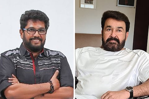 Director Shaji Kailas on the left and actor Mohanlal on the right 