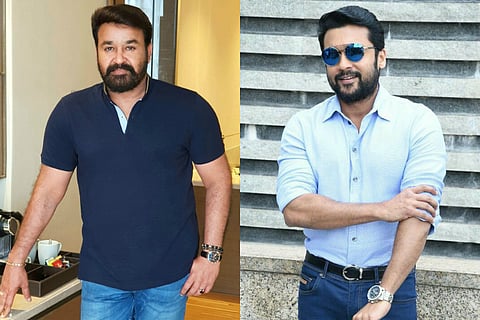 Mohanlal on board Suriya's next movie to be directed by KV Anand