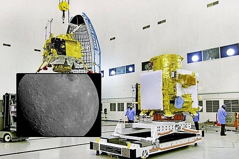 Chandrayaan-2 sends back first photo of the moon