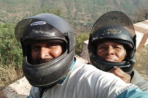 Scooter diaries: A K'taka mother and son are making a temple run across India