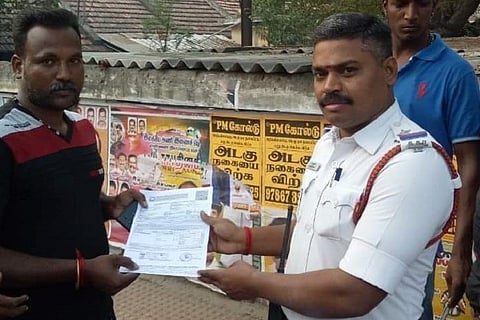 Kovai man couldn’t afford bike insurance: Gesture by cop who caught him won hearts    