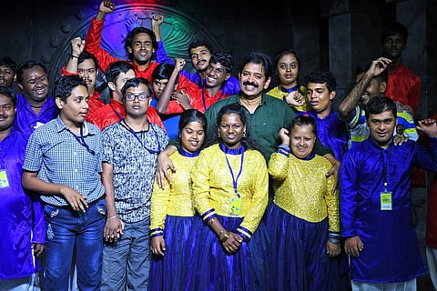 Muthukad with persons with disability