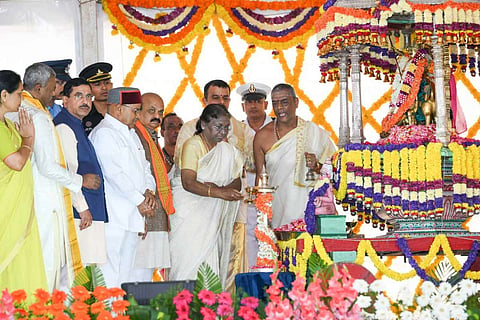 President Droupadi Murmu inaugurates Mysuru Dasara