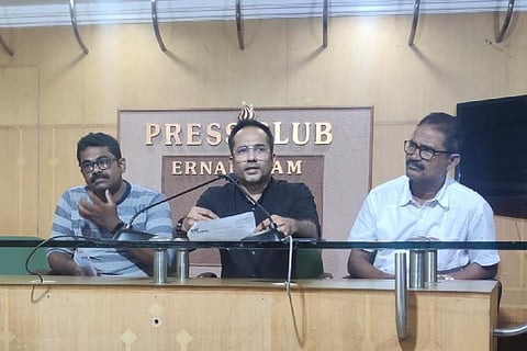 NRC members meeting press