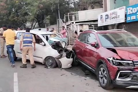 Accident in Hyderabad’s Banjara Hills on New Year’s Day 