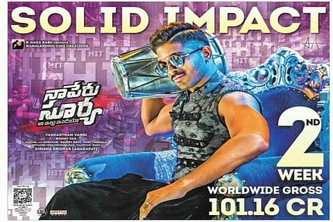 Allu Arjun's 'Naa Peru Surya' enters 100-crore club 