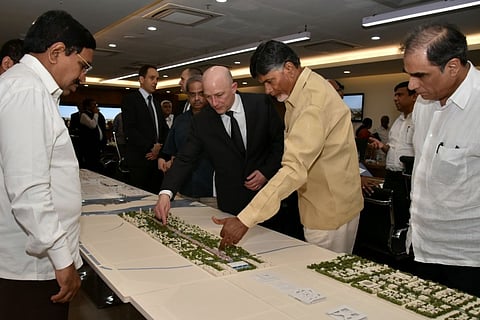 AP CM threatens action against those complaining about Amaravati project, alleges conspiracy