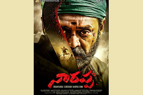 Venkatesh Daggubati sports a rustic look in the poster of 'Narappa'.